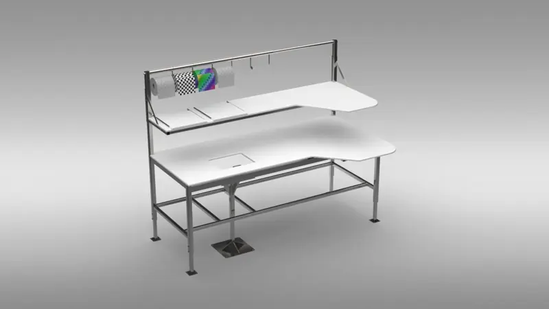 Table de préparation à hauteur de travail